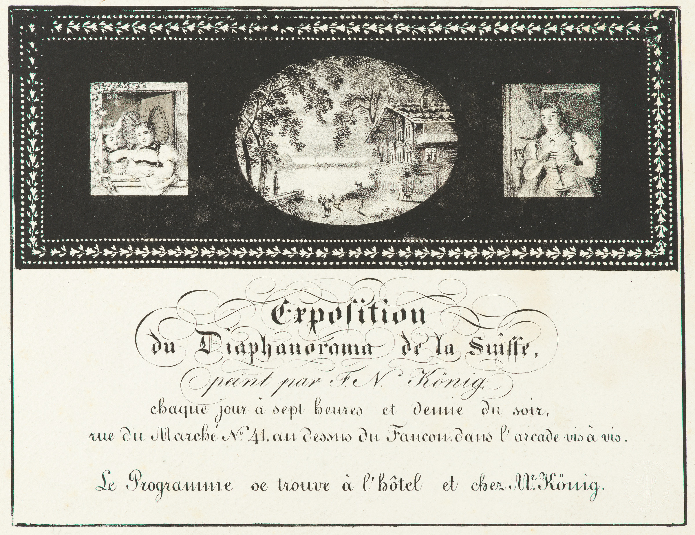 Affiche publicitaire pour le Diaphanorama à Berne